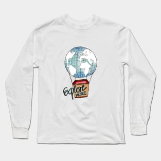 Explore more - air balloon Long Sleeve T-Shirt